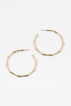 Bamboo Style Large Hoops