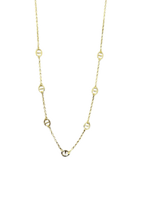 PG Designs Oval and Line Chain Necklace