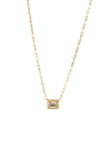 PG Designs Soft Rectangle Diamond Necklace