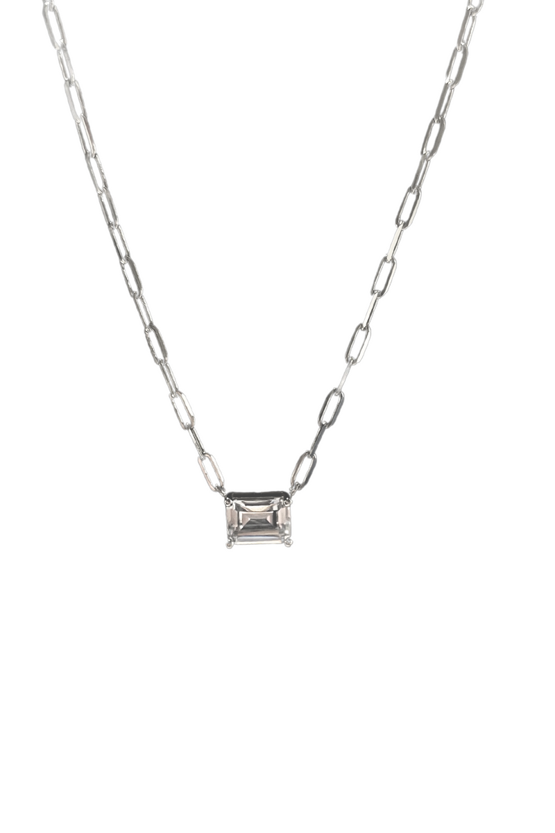 PG Designs Rectangle CZ Necklace