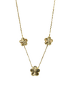 PG Designs Triple Radiant Flower Necklace