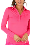 Golftini Long Sleeve Ruffle Polo