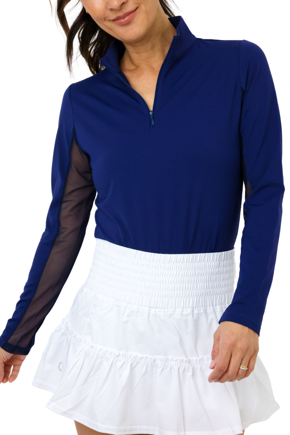 IBKUL Long Sleeve Mock Neck Top