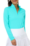 IBKUL Long Sleeve Mock Neck Top