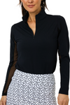 IBKUL Long Sleeve Mock Neck Top