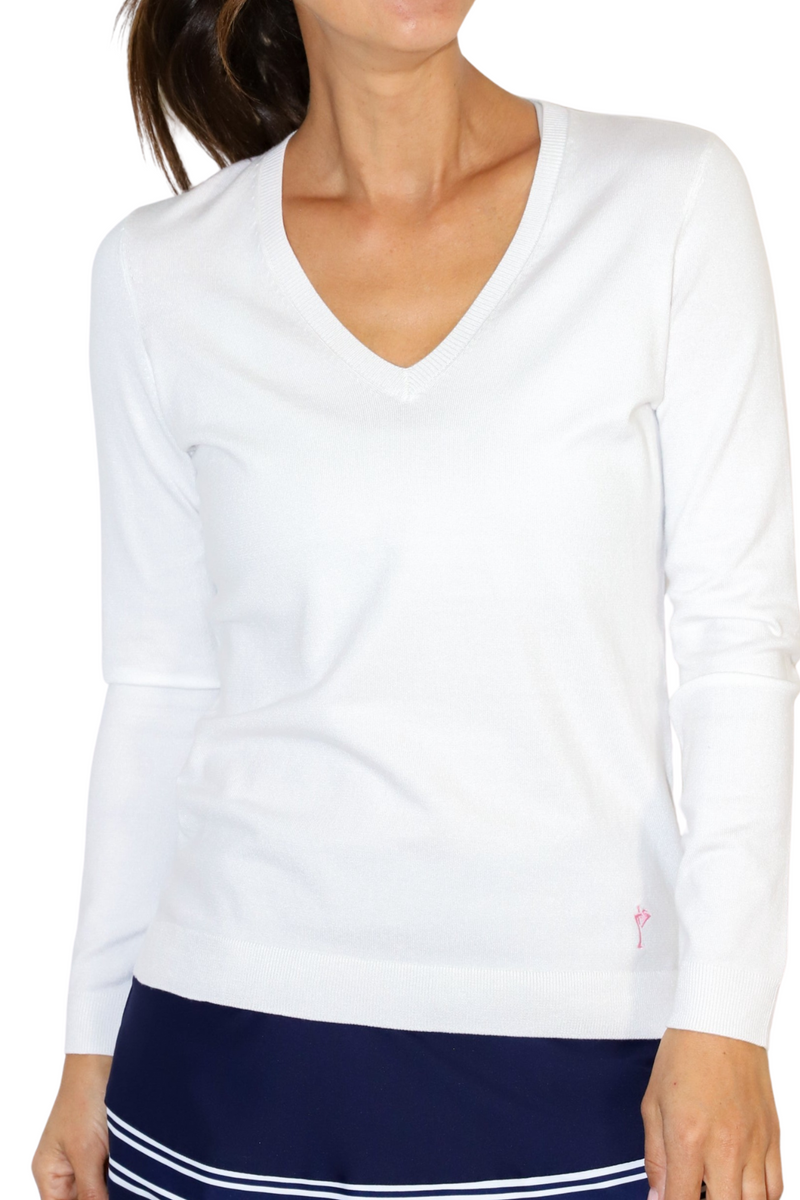 Stretch V-Neck Sweater