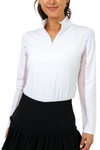 IBKUL Long Sleeve Mock Neck Top