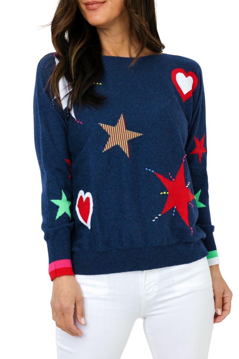 Zaket & Plover Hearts & Stars Sweater