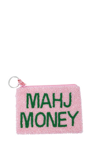 Mahj Money Beaded Coin Purse