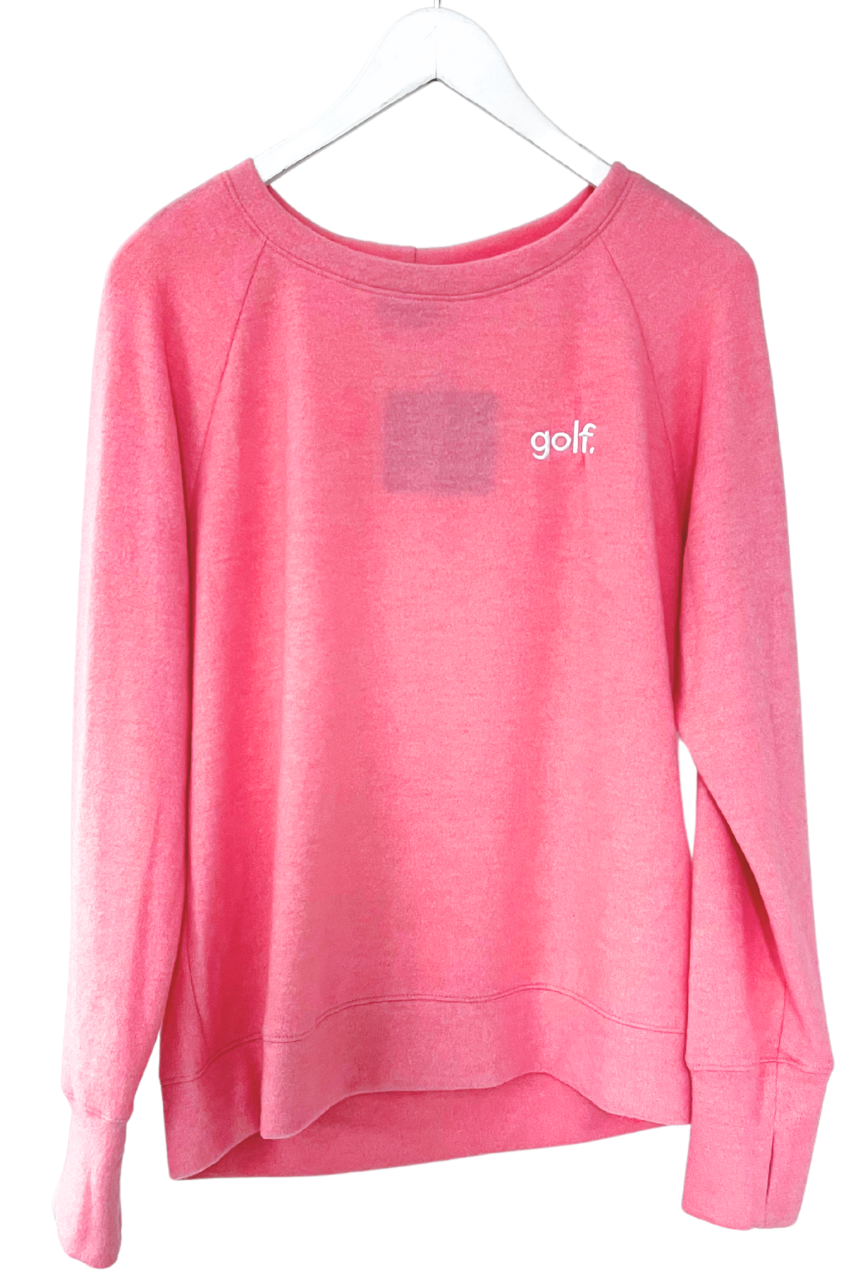 Embroidered Golf Lightweight Brushed Fleece Pullover Top