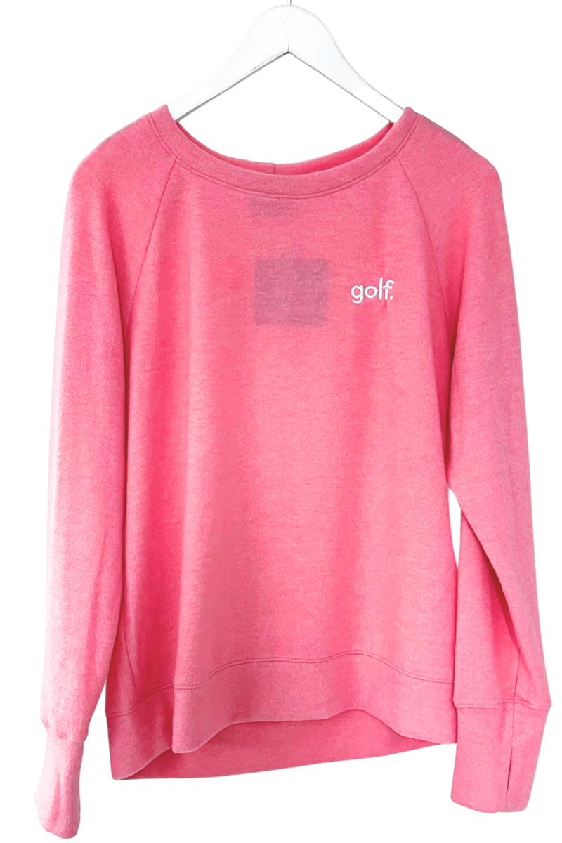 Embroidered Golf Lightweight Brushed Fleece Pullover Top