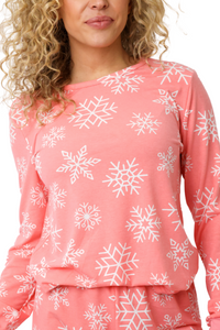 Snowflake Long Sleeve Top