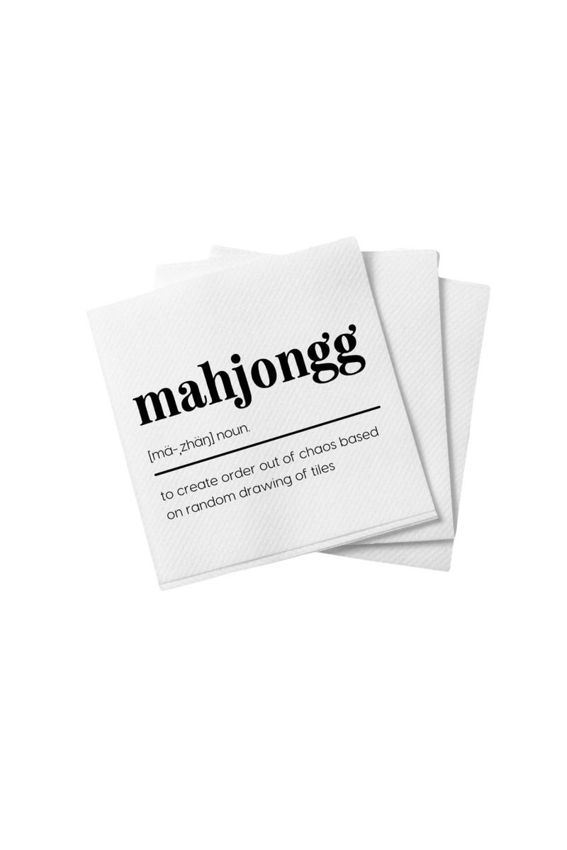 Mahjong Definition Cocktail Napkins