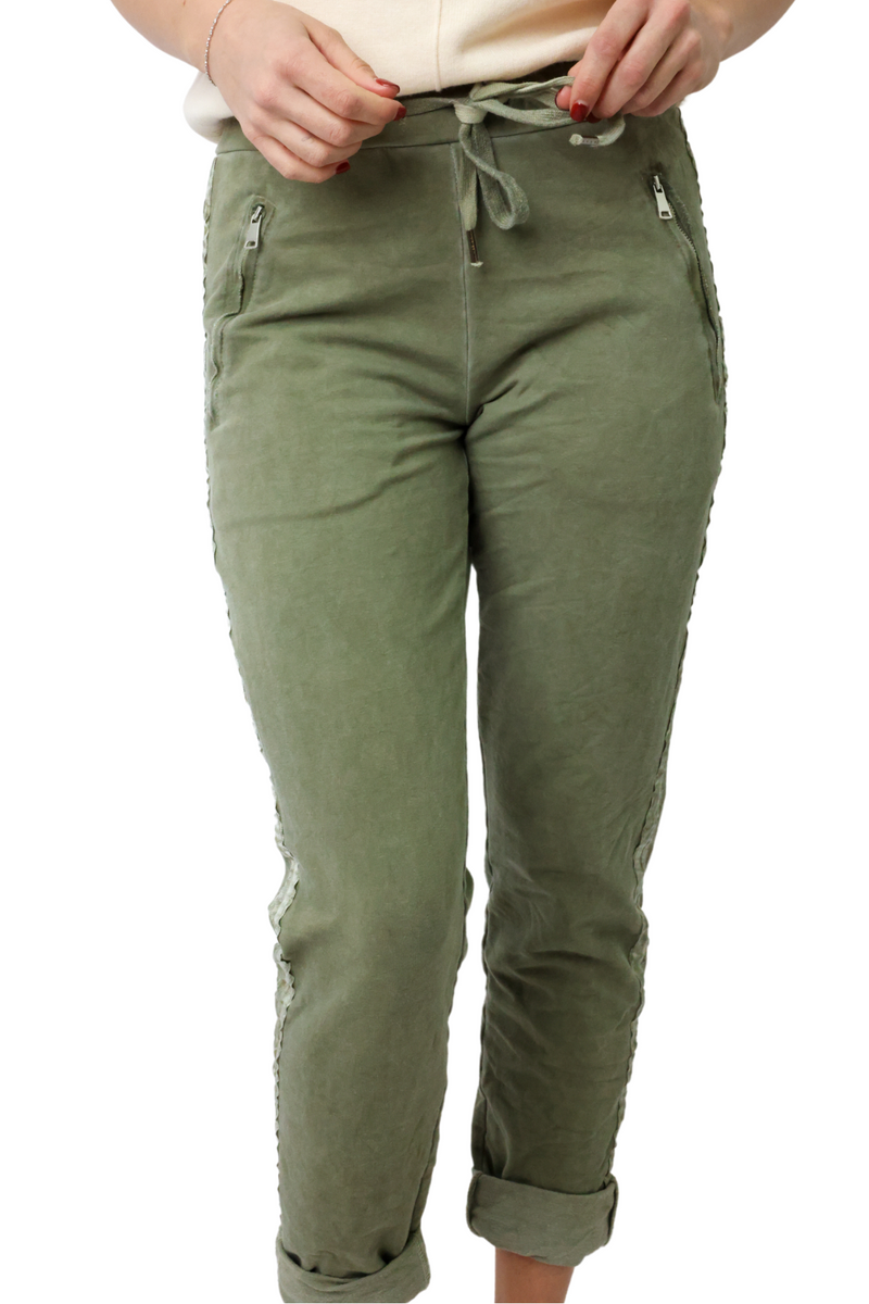 Venti6 Crinkle Jogger Cargo Pants