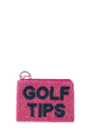 Golf Tips Beaded Coin Purse