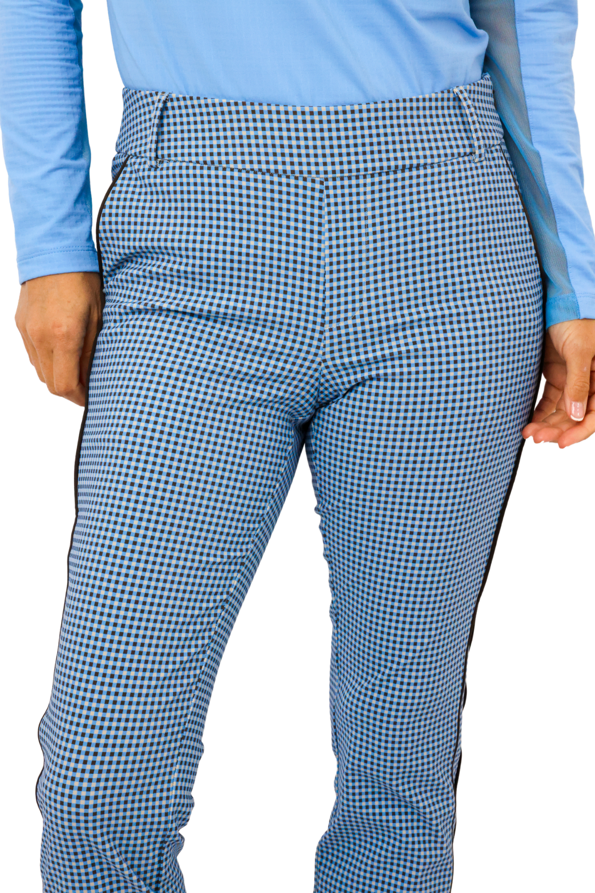 Golftini Checkered Stretch Ankle Pant