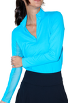 Long Sleeve Mock Neck Top