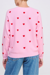 Allie Rose Contrast Heart Sweater