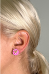 Tennis Racket Stud Earrings