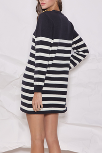 Able Striped Mini Sweater Dress