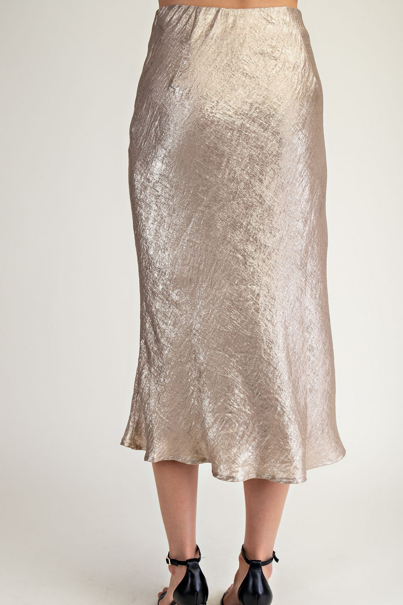 Shimmer Satin Skirt