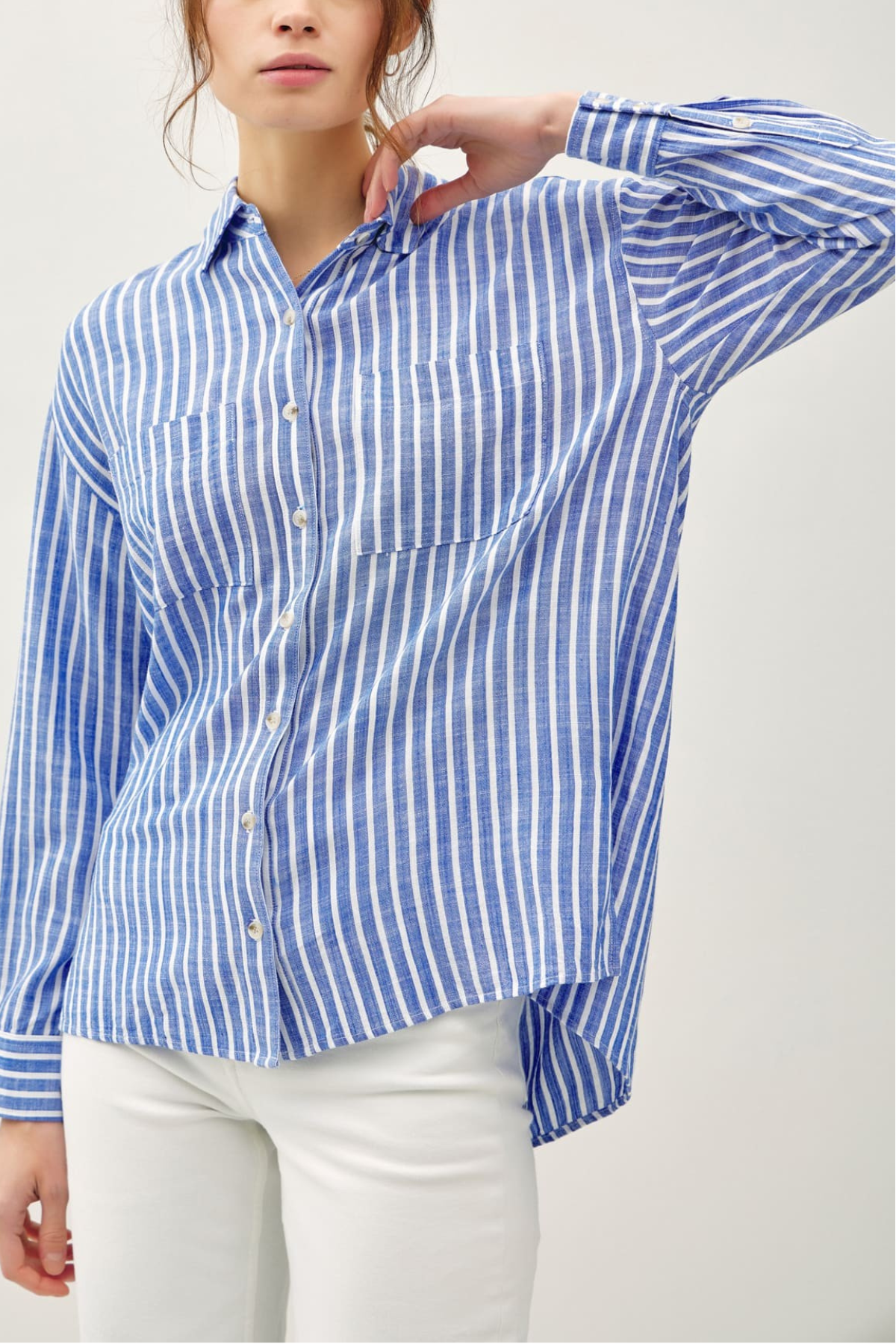 Lexi Striped Button Up Shirt