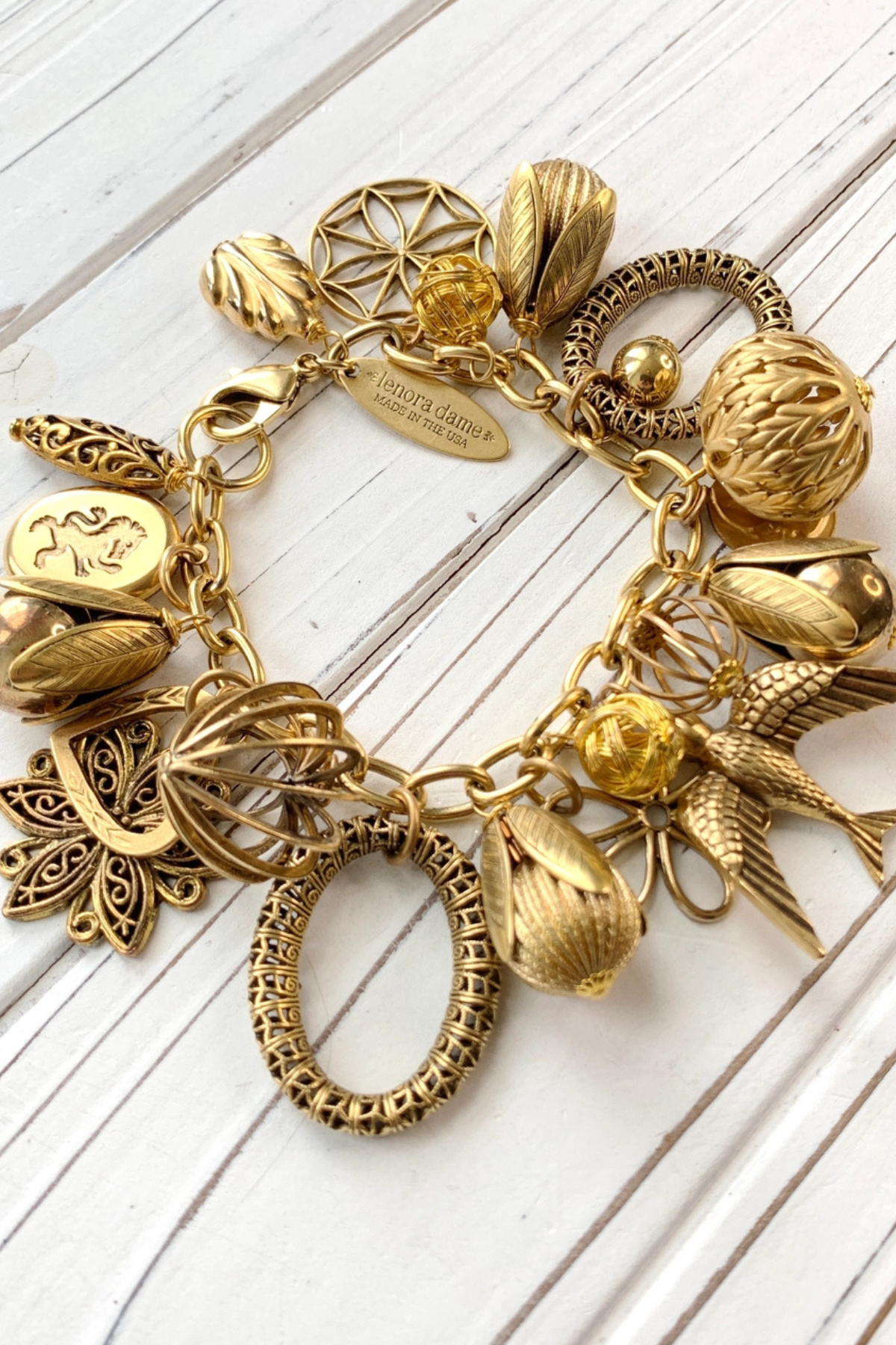 Gilded Charm Bracelet