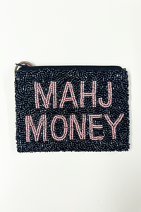 Mahj Money Beaded Coin Purse