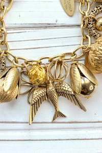 Gilded Charm Bracelet