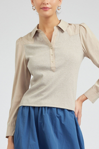 Current Air Button Down Blouse