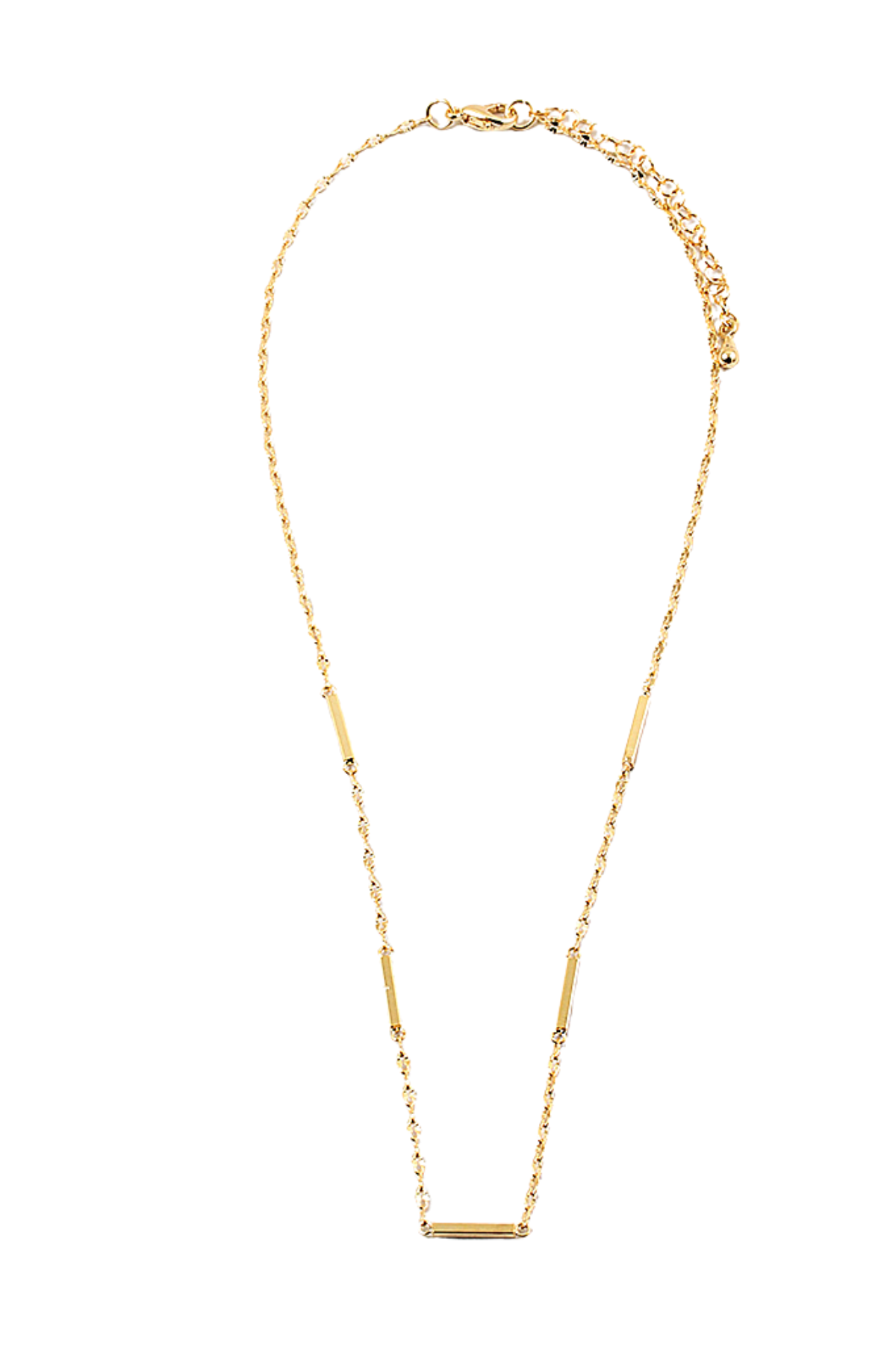 PG Designs Detailed Flat Cable Chain Necklace