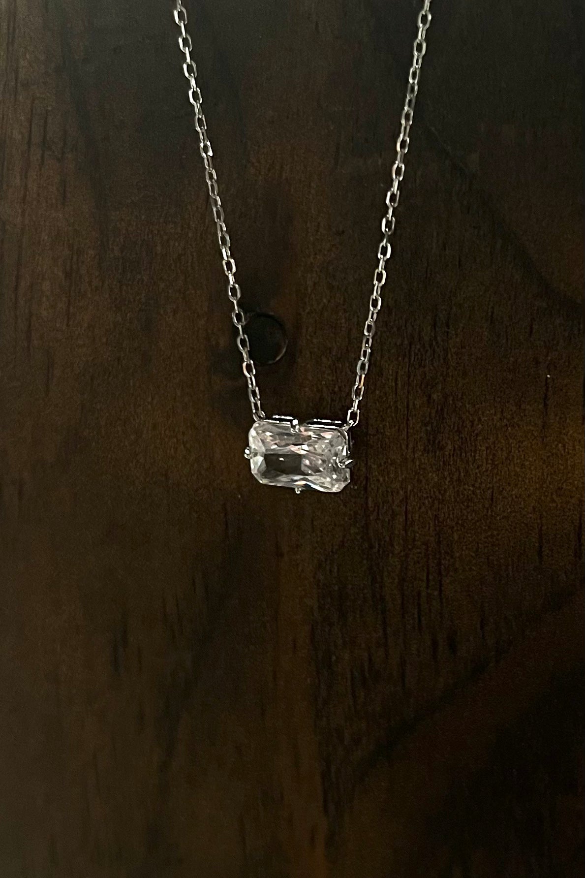 PG Designs Rectangle Diamond Necklace