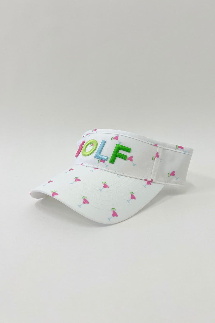 Margarita Golf Visor with Puff Logo