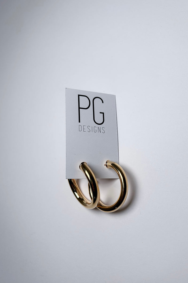 PG Designs Medium Gold Hoops