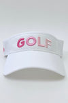 Golf Visor with Puff Logo