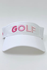 Golf Visor with Puff Logo