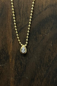 PG Designs Teardrop Diamond Pendant Necklace