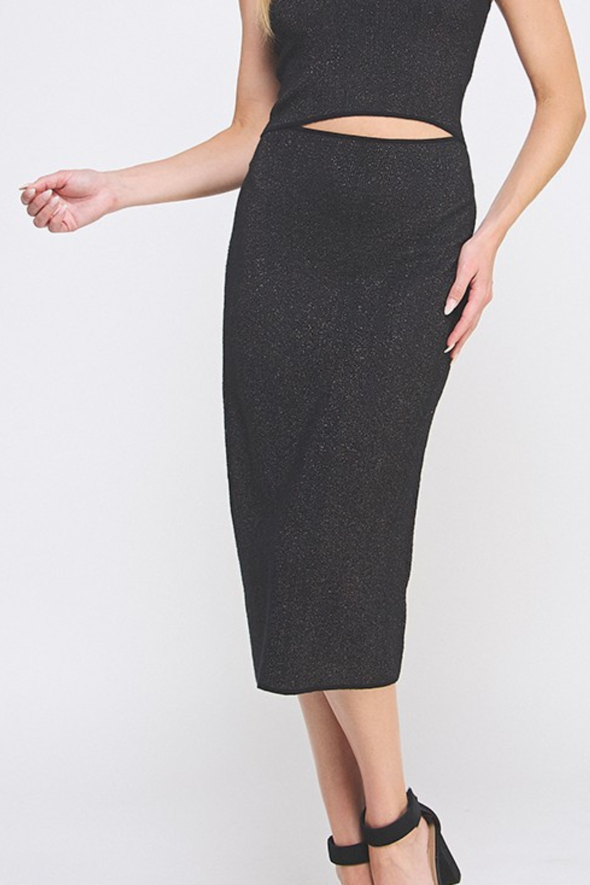 Allie Rose Metallic Tube Skirt