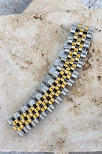 Wide Watch Link Bracelet