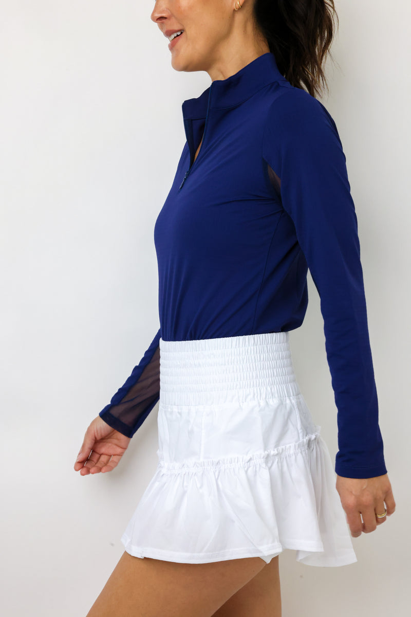 IBKUL Long Sleeve Mock Neck Top