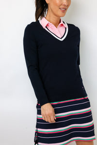 Golftini Stretch V-Neck Sweater