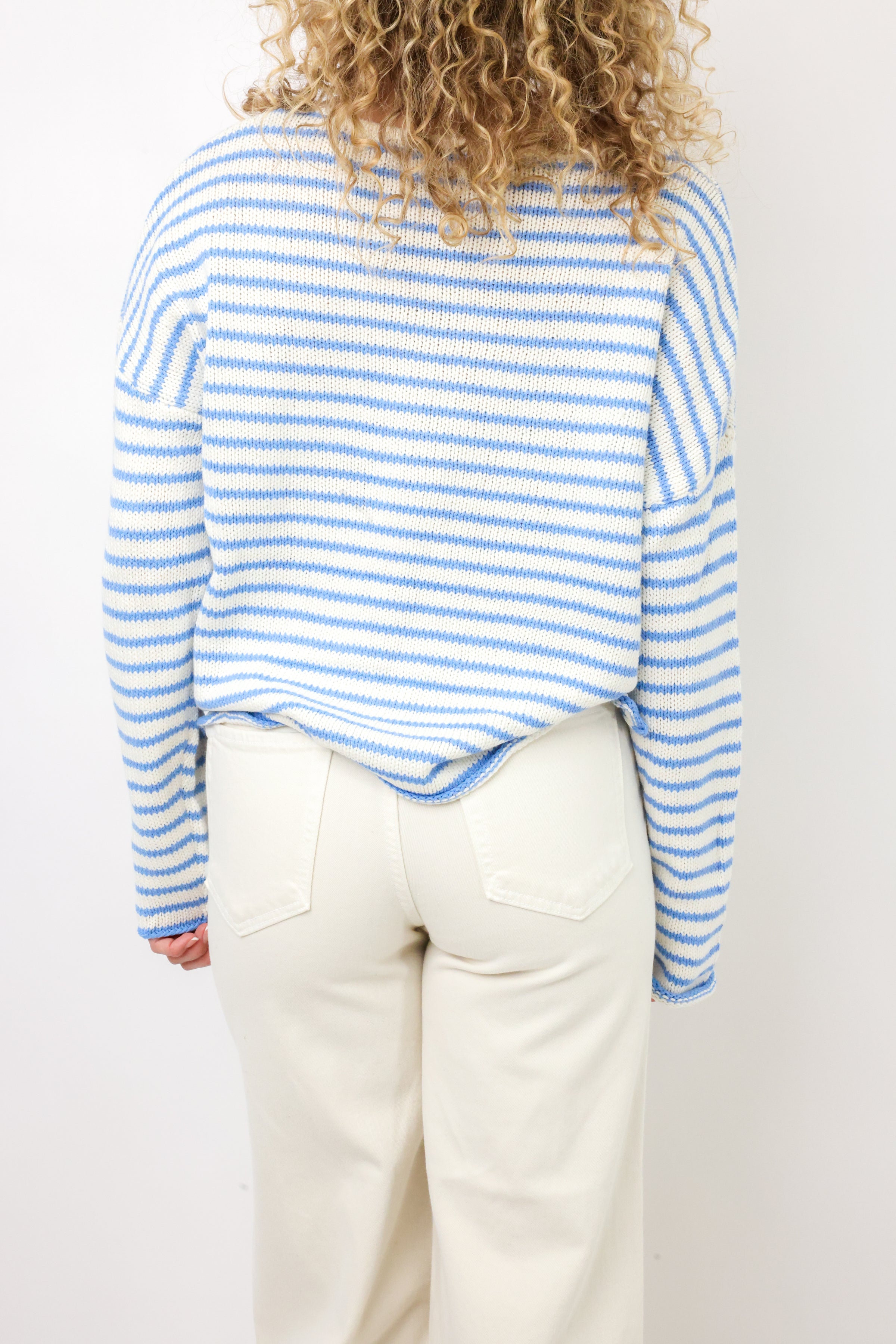 Miracle Striped Round Neck Sweater