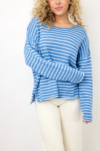 Miracle Striped Round Neck Sweater