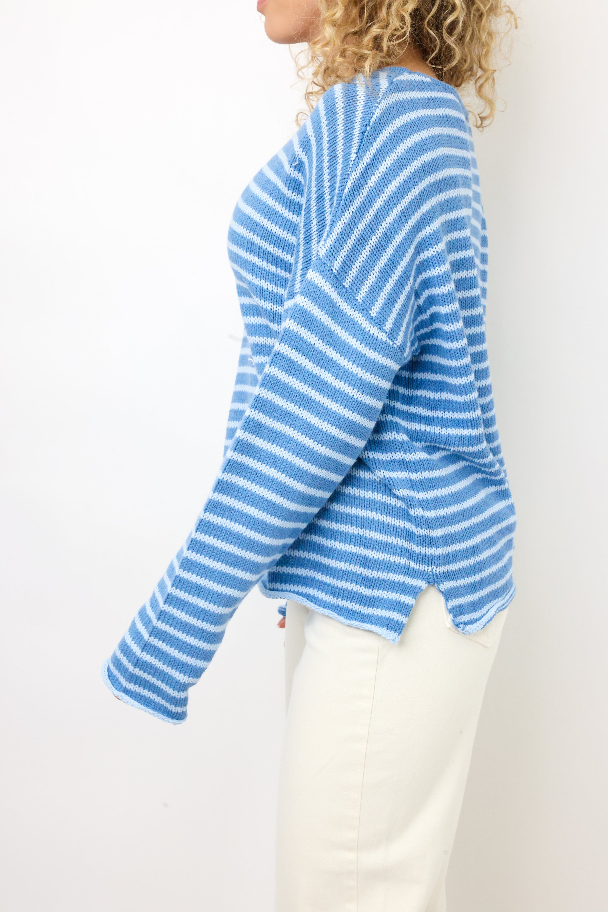 Miracle Striped Round Neck Sweater