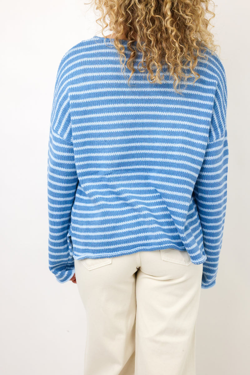 Miracle Striped Round Neck Sweater