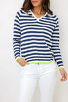 Zaket & Plover Stripe V Sweater