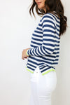 Zaket & Plover Stripe V Sweater