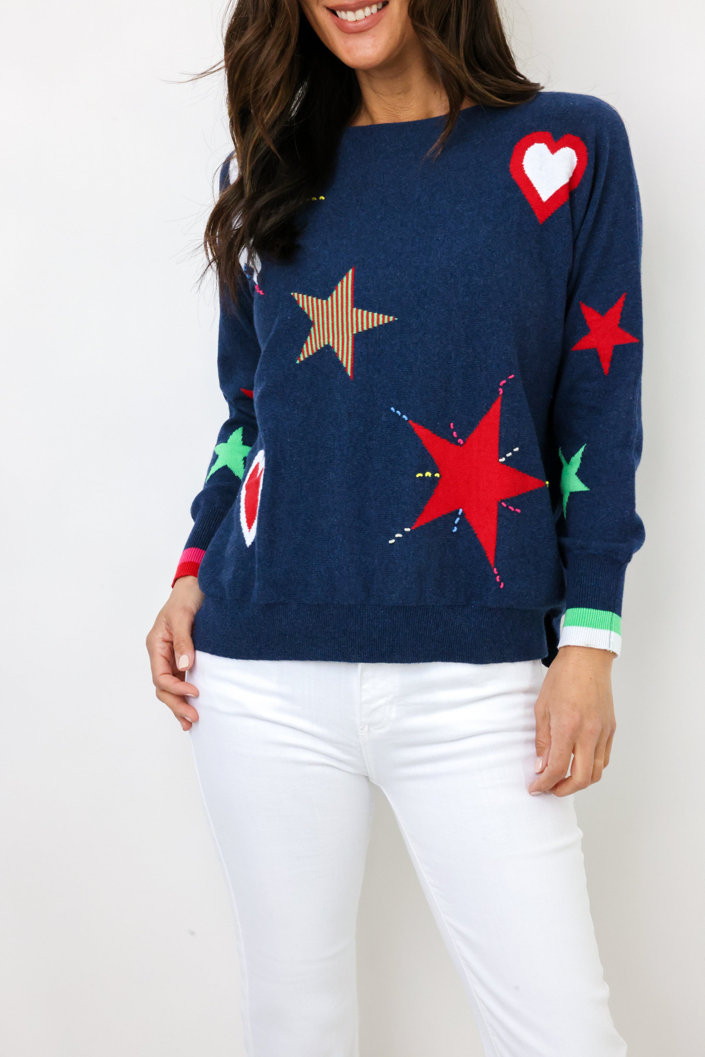 Zaket & Plover Hearts & Stars Sweater