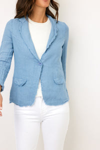 Venti6 Button Linen Blazer