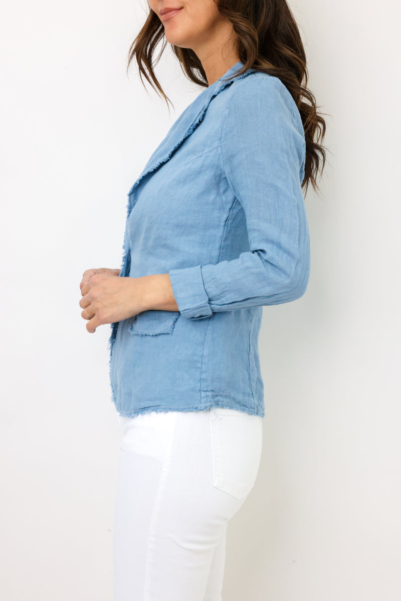 Venti6 Button Linen Blazer